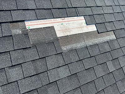 Damaged Roof Replacement